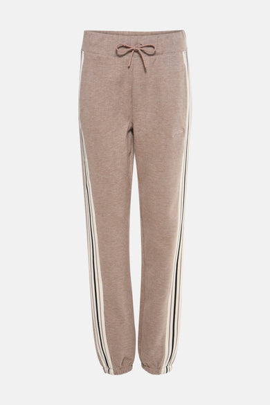 Beige joggingbroek van Guess met contrasterende zijstrepen en trekkoord in de taille.