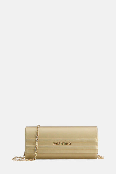 Gouden schoudertas van VALENTINO BAGS, met een gladde textuur en een dunne schouderriem.
