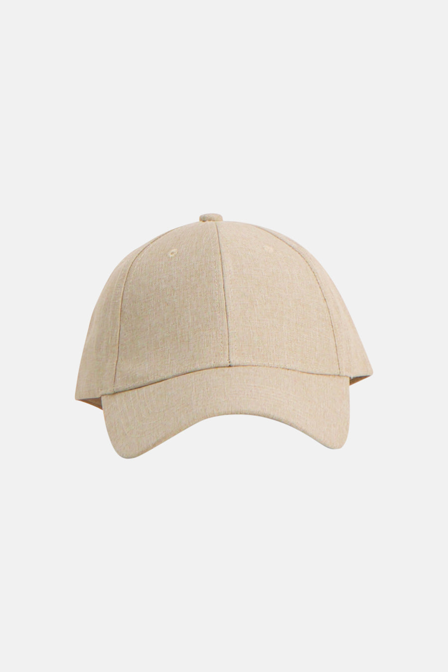 Beige Access® pet met zichtbare geweven textuur en een gebogen klep.