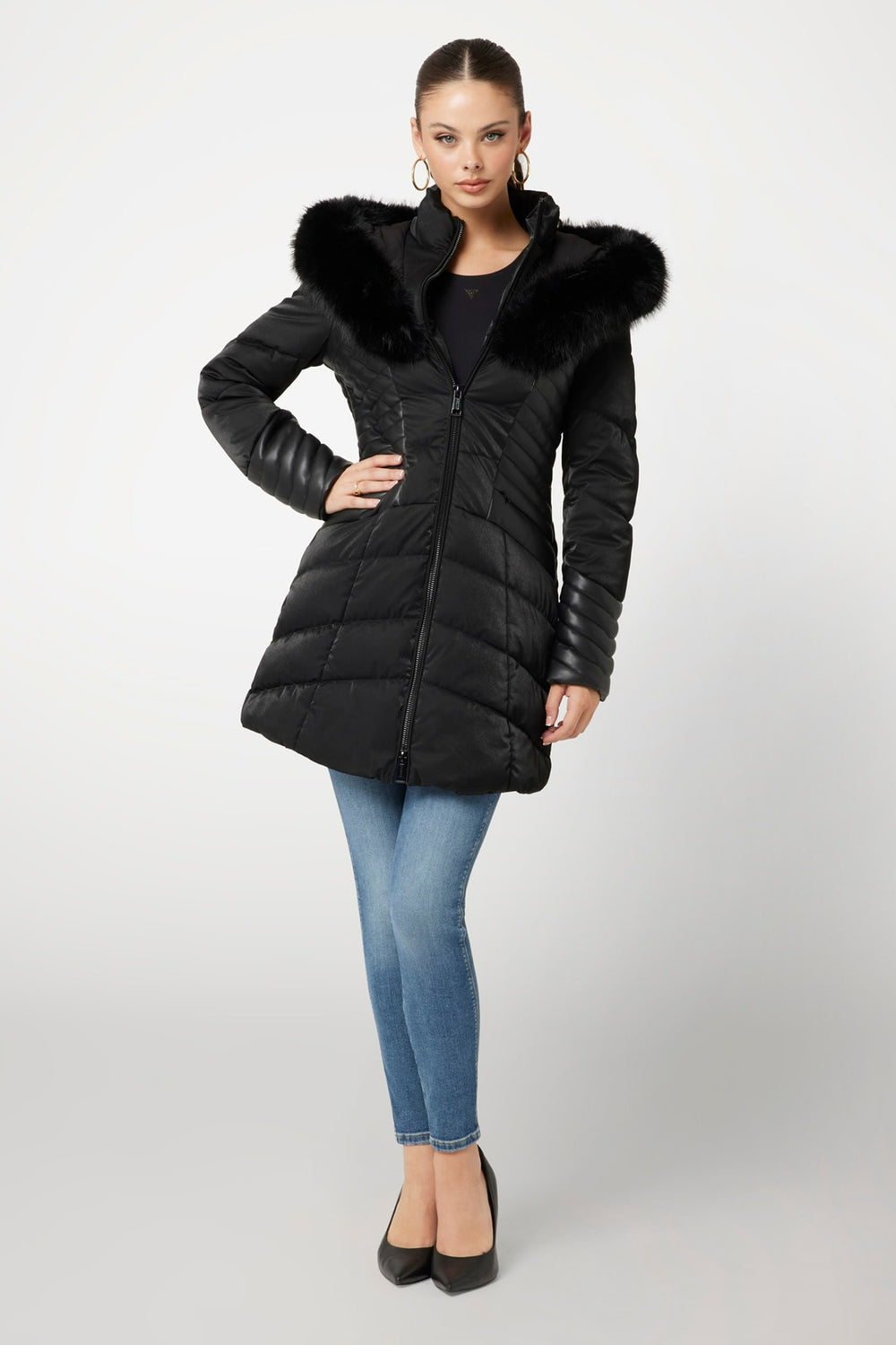 Lange jas Zwart - Guess®