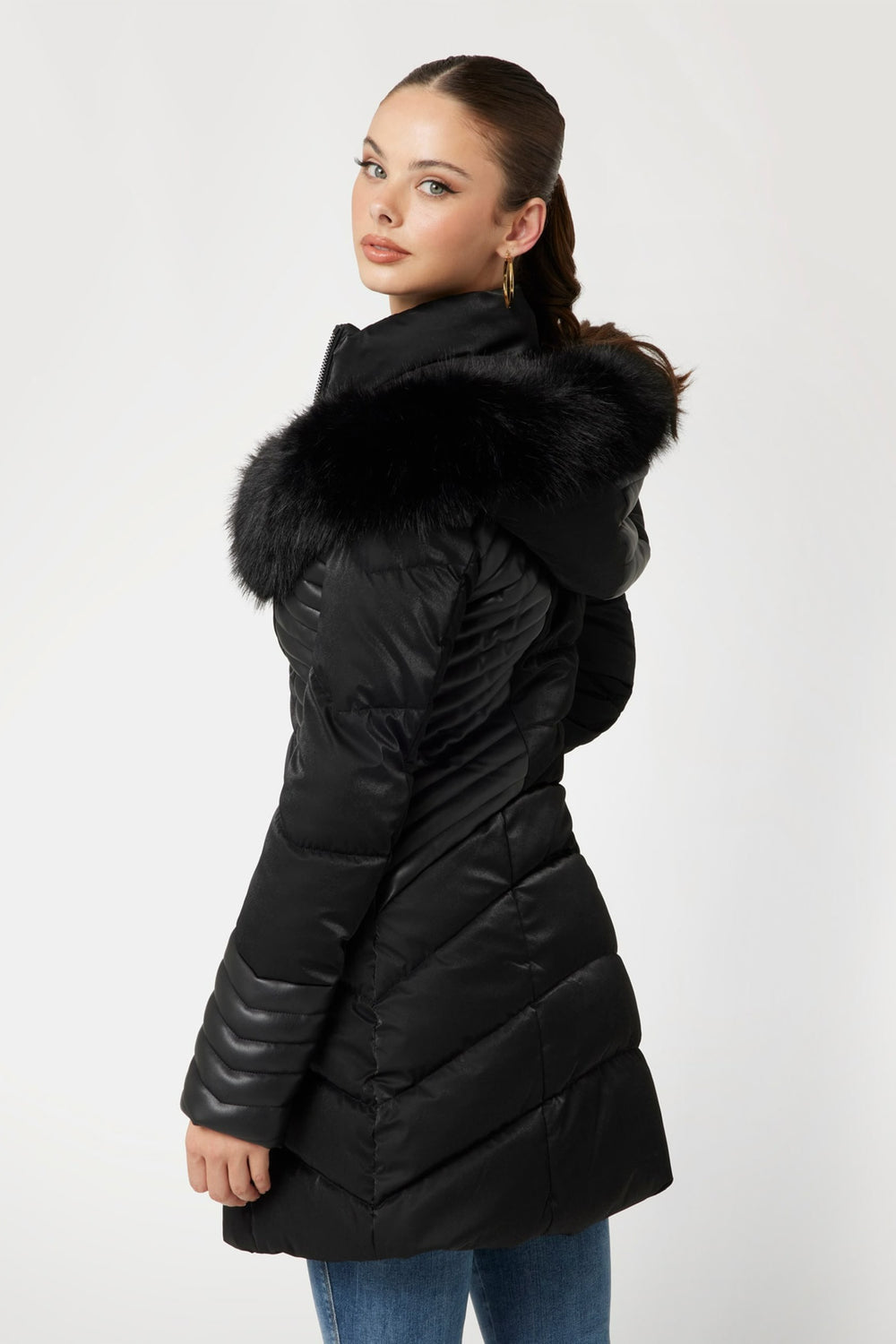Lange jas Zwart - Guess®