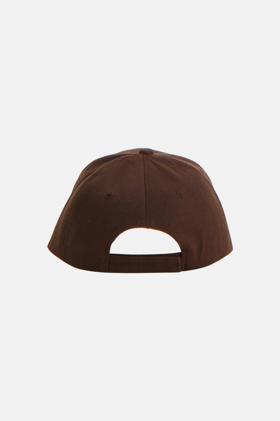 Casquette brune par Access®, vue de dos, avec fermeture réglable et visière courbée.