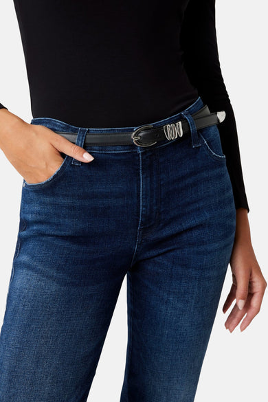 SEXY STRAIGHT - dark blue denim