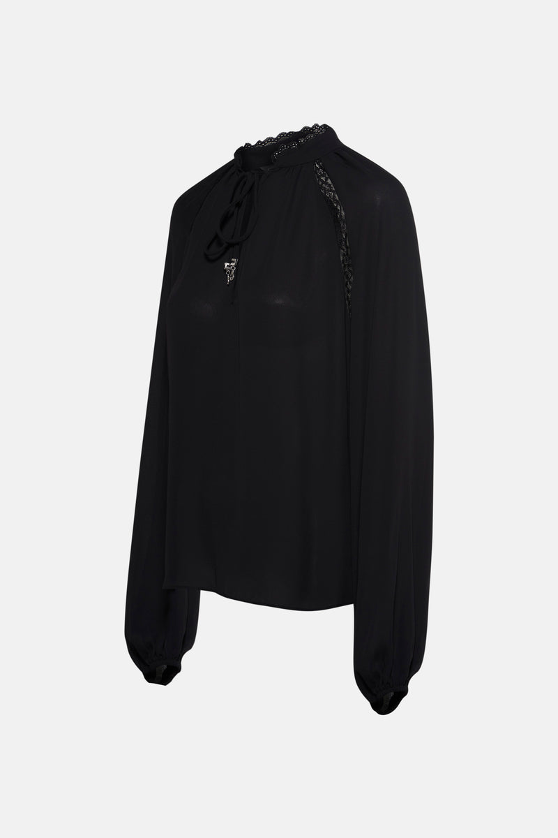 Blouse met lange mouwen - zwart