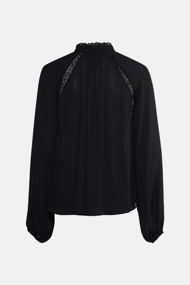 Blouse met lange mouwen - zwart