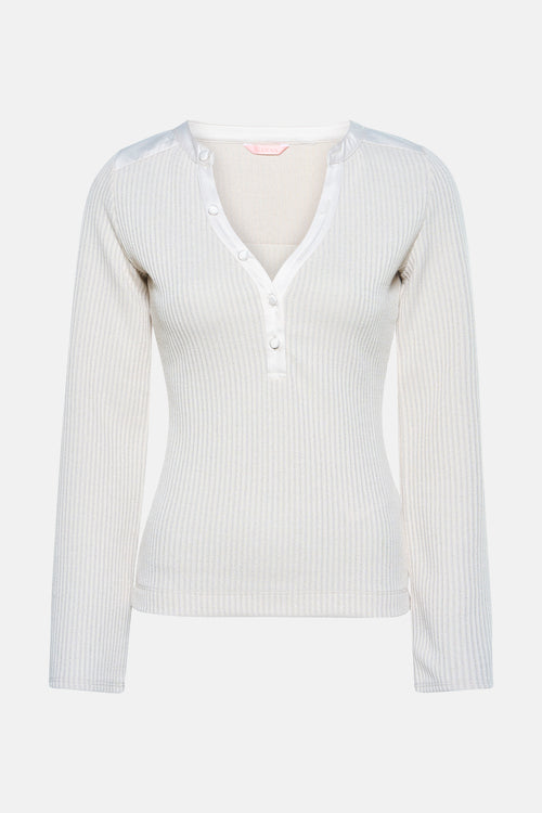 T-shirt met lange mouwen - beige