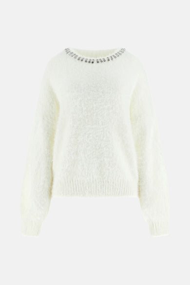 Pull col rond Écru - Guess®