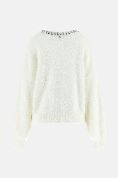 Pull col rond Écru - Guess®