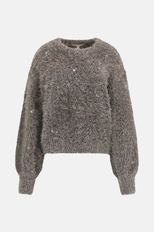 Pull col rond taupe - Guess®