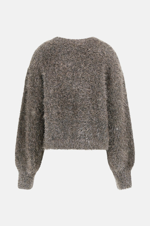 Pull col rond taupe - Guess®