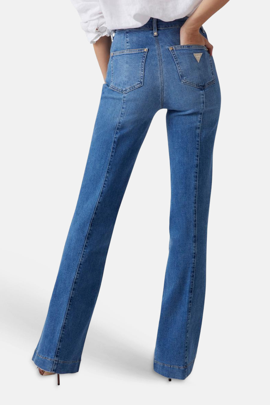 Jeans flared mid blue denim - Guess®
