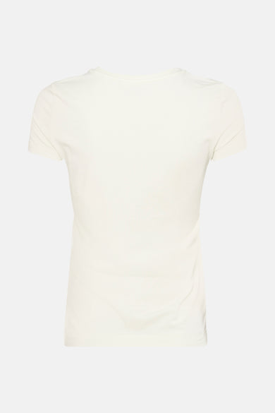 Groen T-shirt met korte mouwen van Guess, effen en ronde hals.