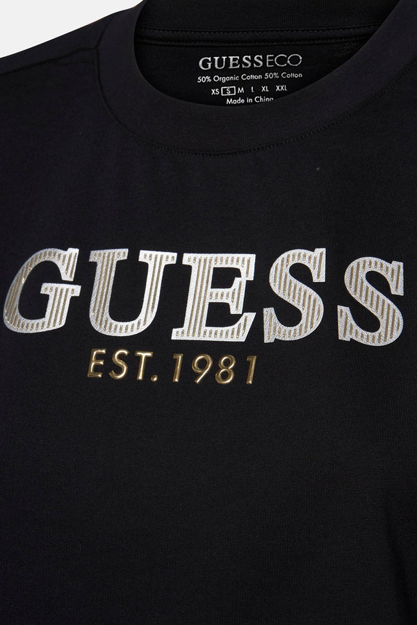 Top uni manches courtes Noir - Guess®