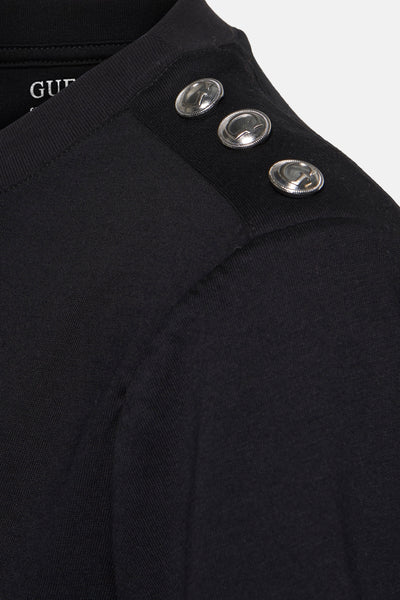 Top uni manches courtes Noir - Guess®
