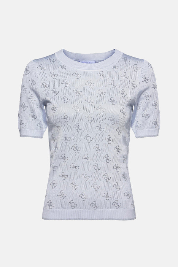 Pull col rond Bleu - Guess®