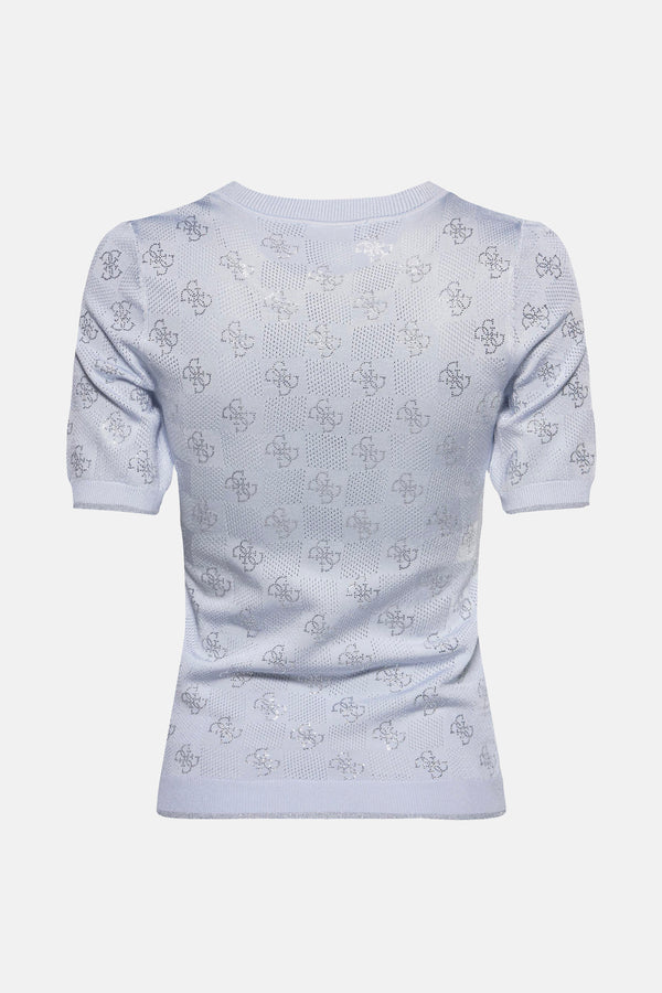 Pull col rond Bleu - Guess®