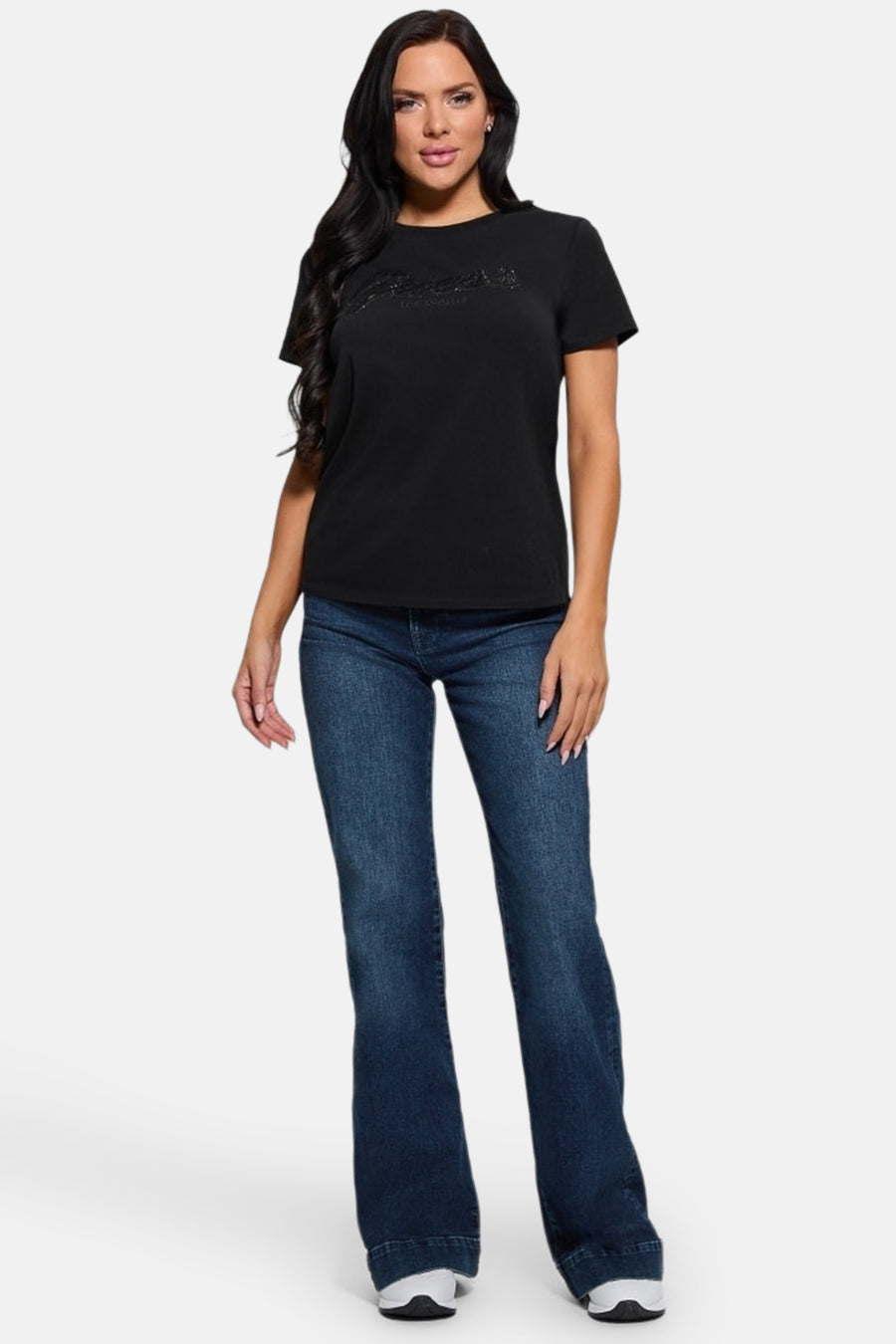 Top uni manches courtes Noir - Guess®