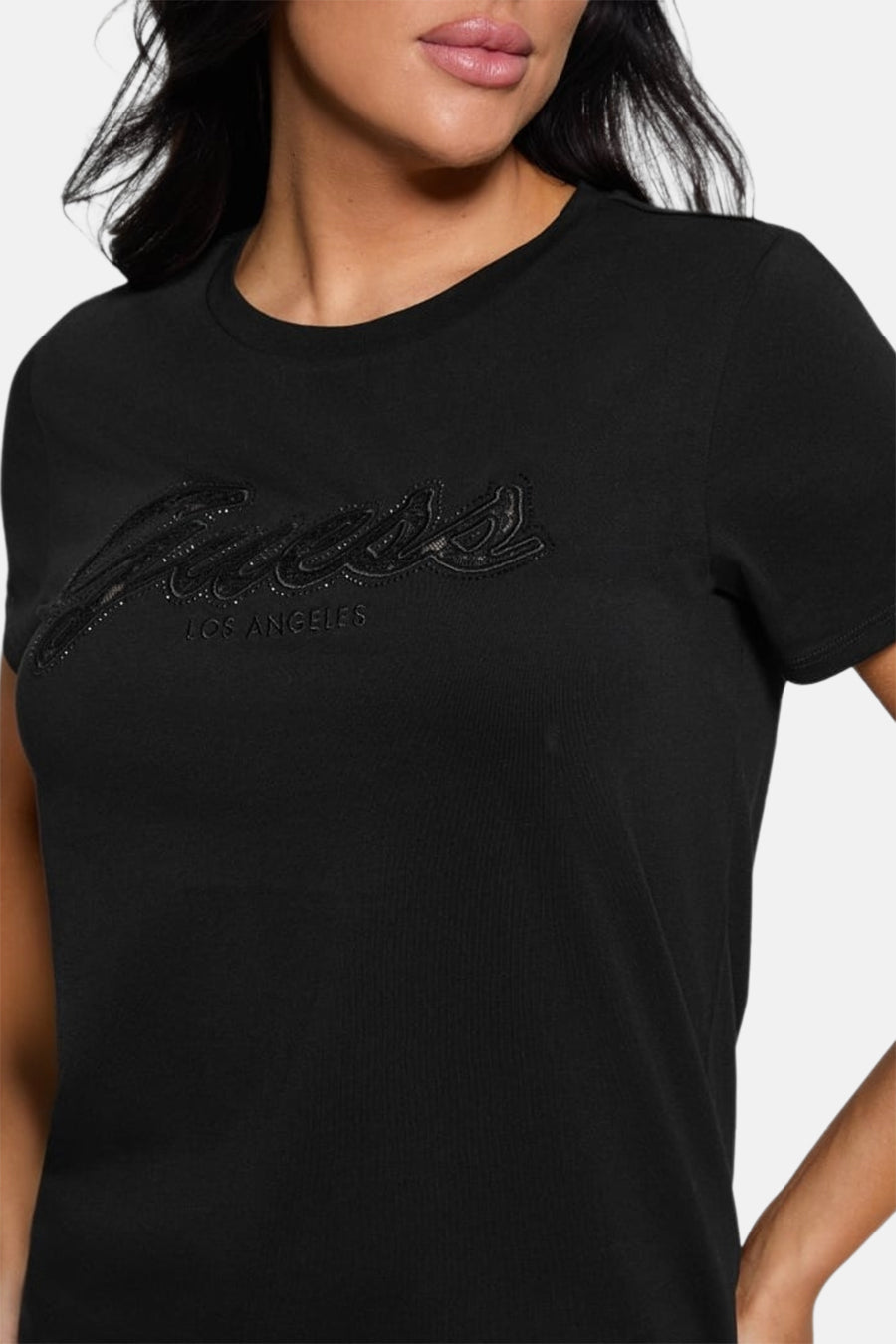 Top uni manches courtes Noir - Guess®