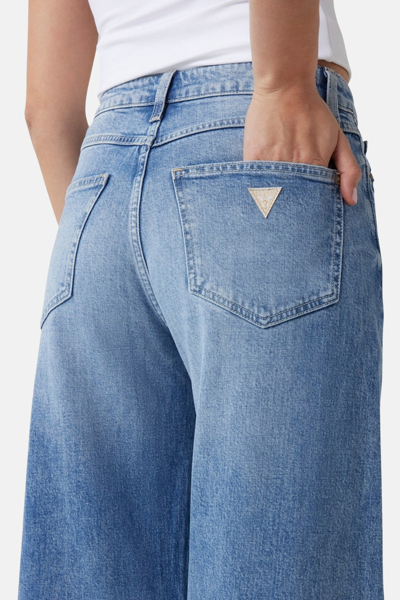 Jeans wide mid blue denim - Guess®