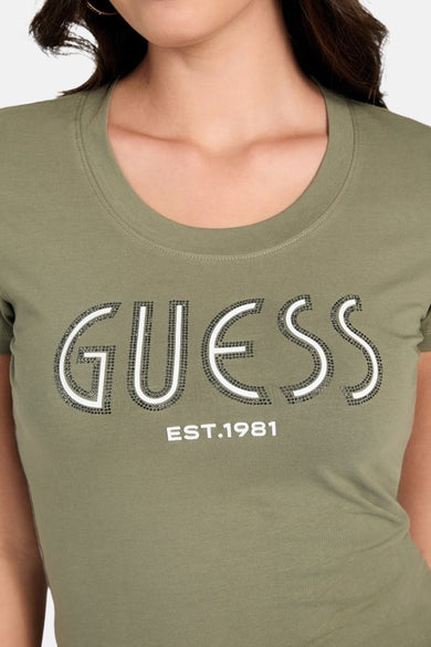 T-shirt met korte mouwen - Kaki