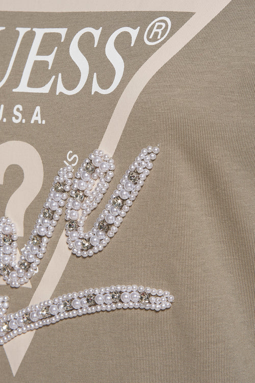 Top uni manches courtes KAHKI - Guess®