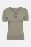 T-shirt met korte mouwen - khaki