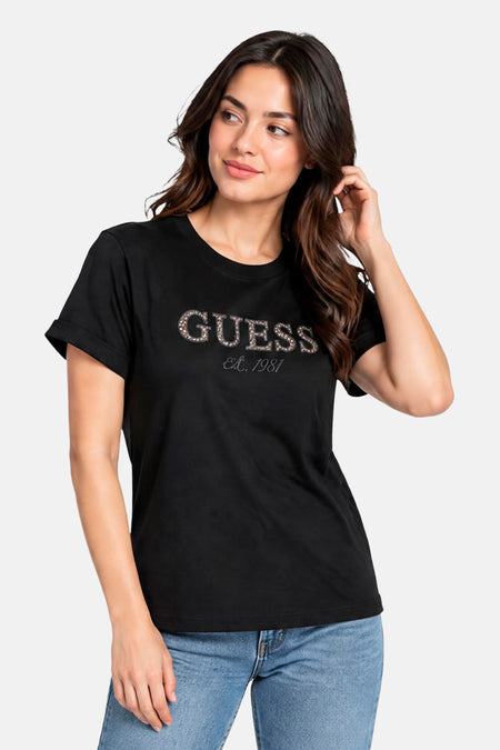 T-shirt (korte mouwen) zwart - Guess®