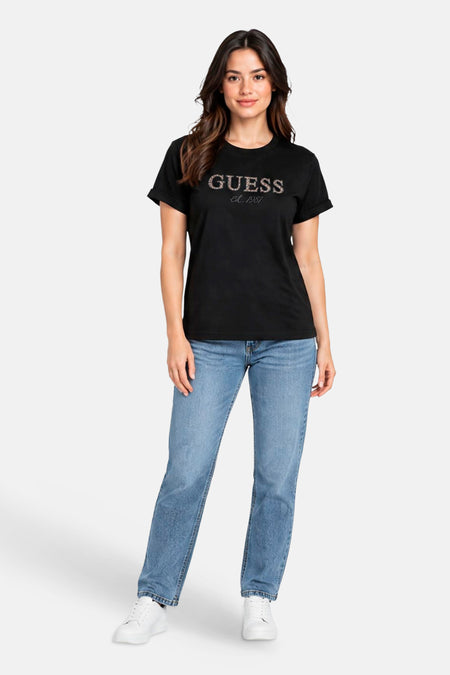 T-shirt (korte mouwen) zwart - Guess®