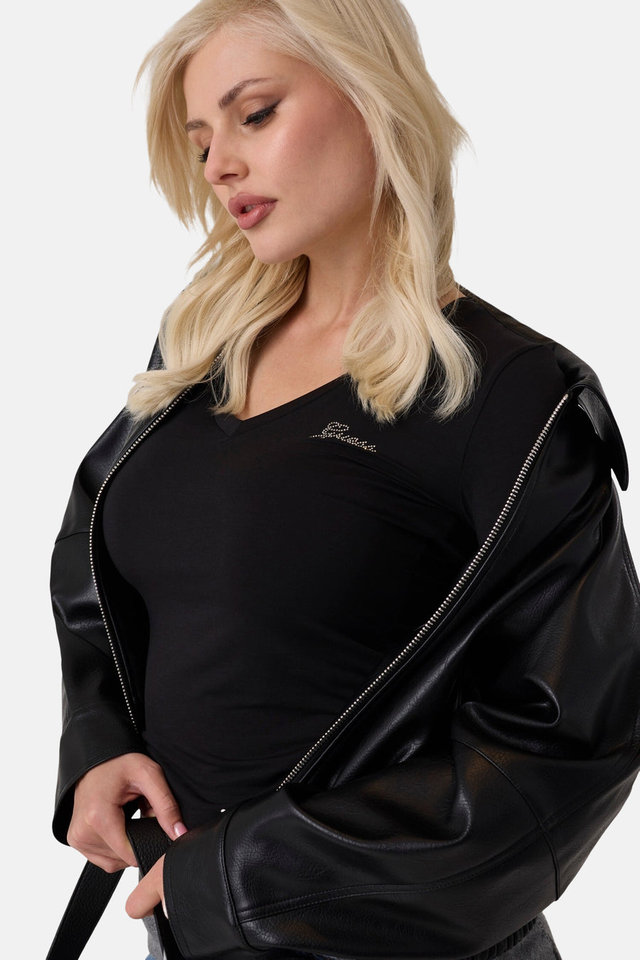Top uni manches longues noir - Guess®