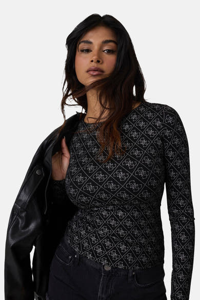 T-shirt (manches longues) noir - Guess®