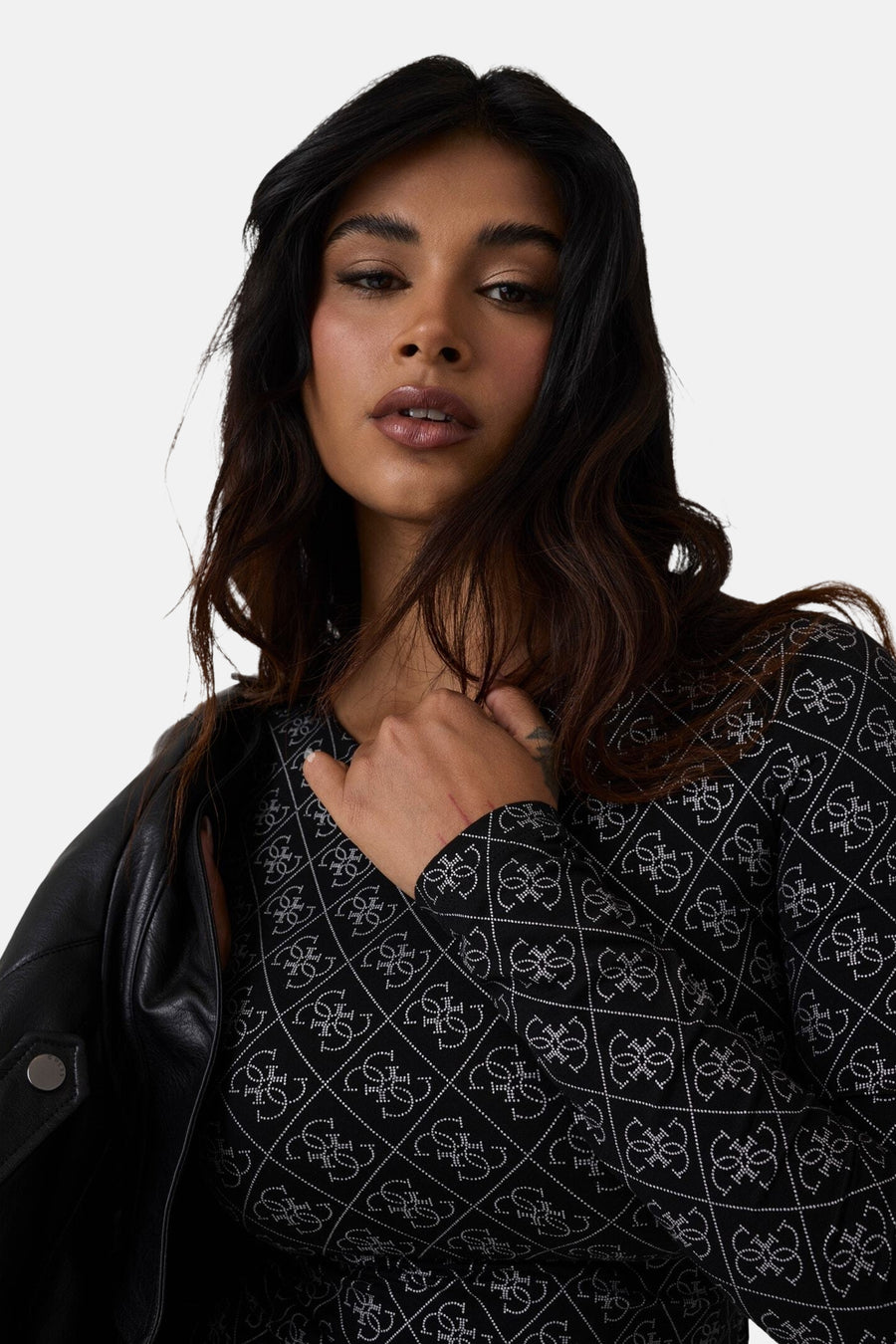 T-shirt (manches longues) noir - Guess®