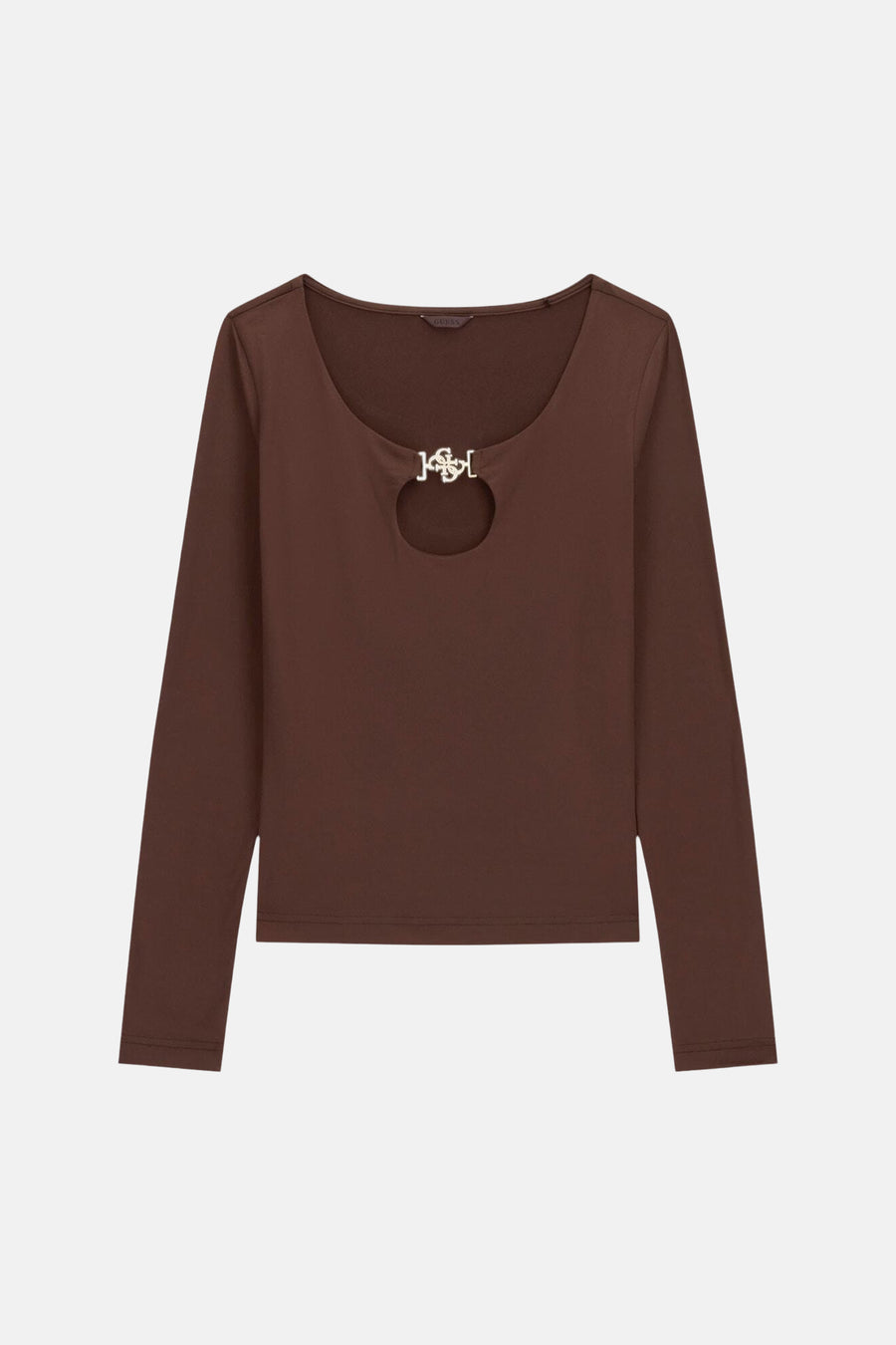 Top uni manches longues brun - Guess®