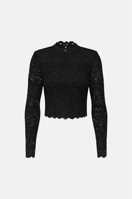 Blouse à manches longues - noir