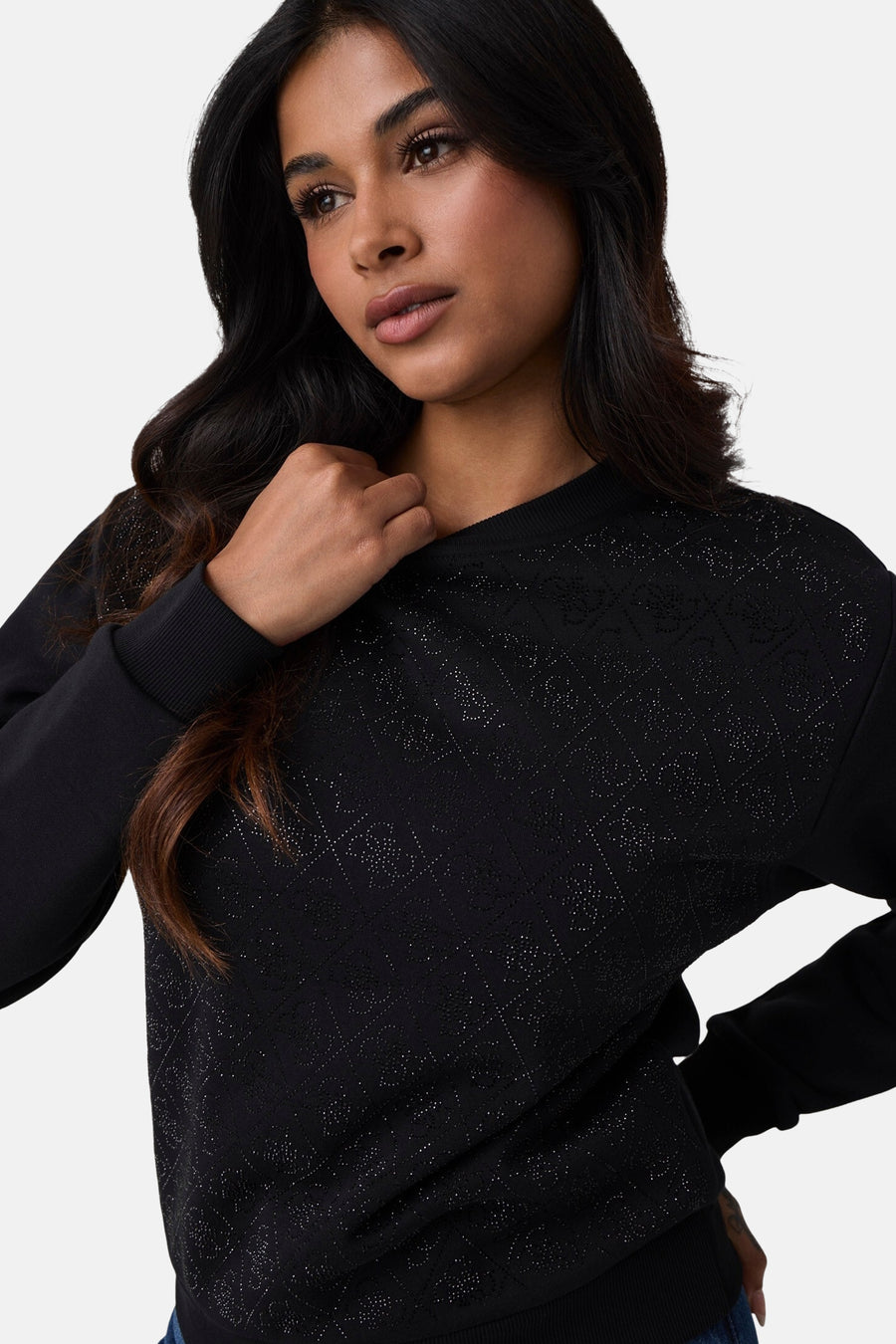 Sweat col rond noir - Guess®