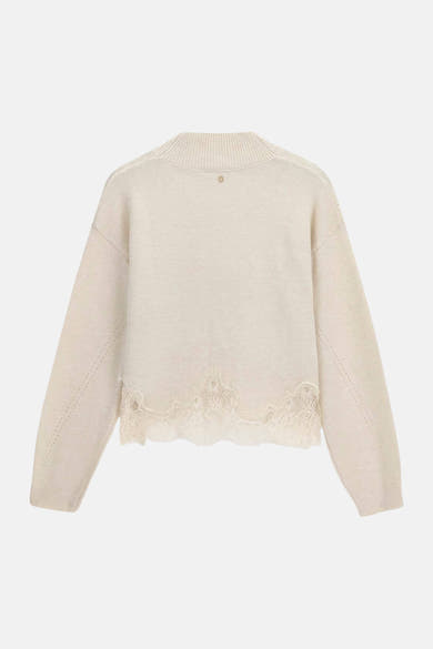 Pull col rond beige - Guess®