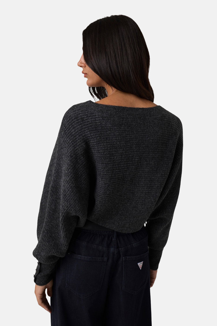 Trui met ronde hals grijs - Guess®