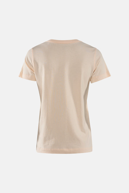 T-shirt à manches courtes rose de Guess, avec une coupe classique et une texture douce.