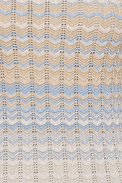 Top sans manches multicolore de Guess, avec un motif à chevrons et une texture tricotée ajourée.