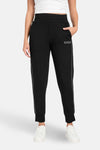 Zwarte joggingbroek van Guess® met kanten details en strass aan de zijkant.
