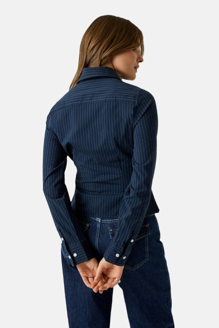 Hemd met lange mouwen - blauw