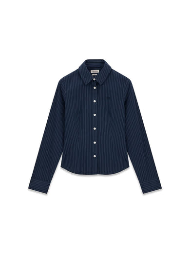 Chemise à manches longues - bleu
