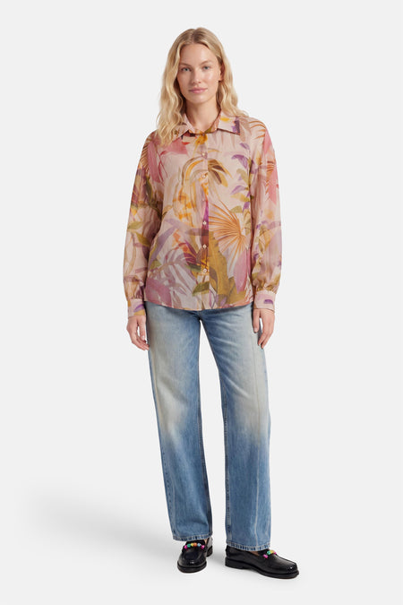 Chemise à manches longues - multicolore