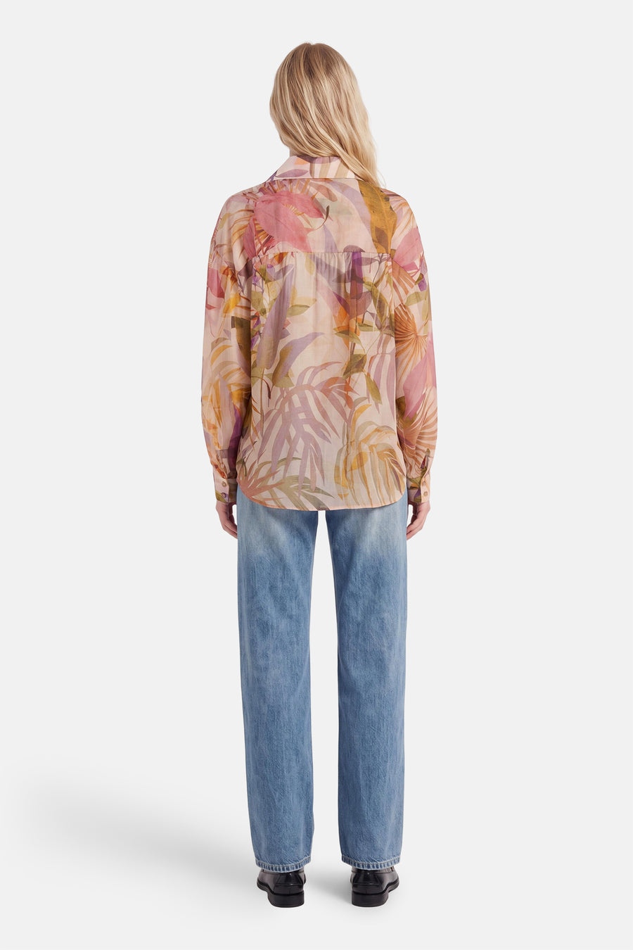 Chemise à manches longues - multicolore