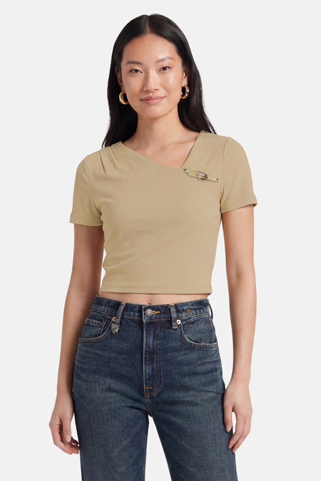 T-shirt à manches courtes - beige