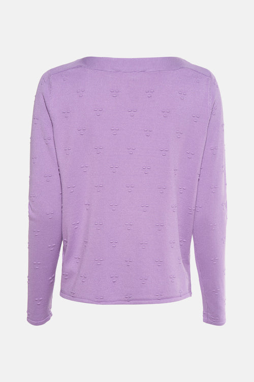Pull met ronde hals - paars