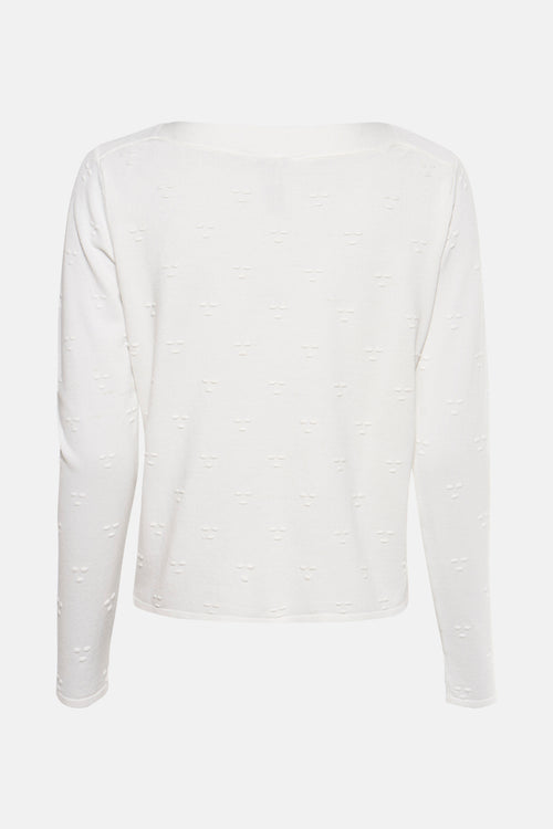Pull col rond Écru - ZABAIONE