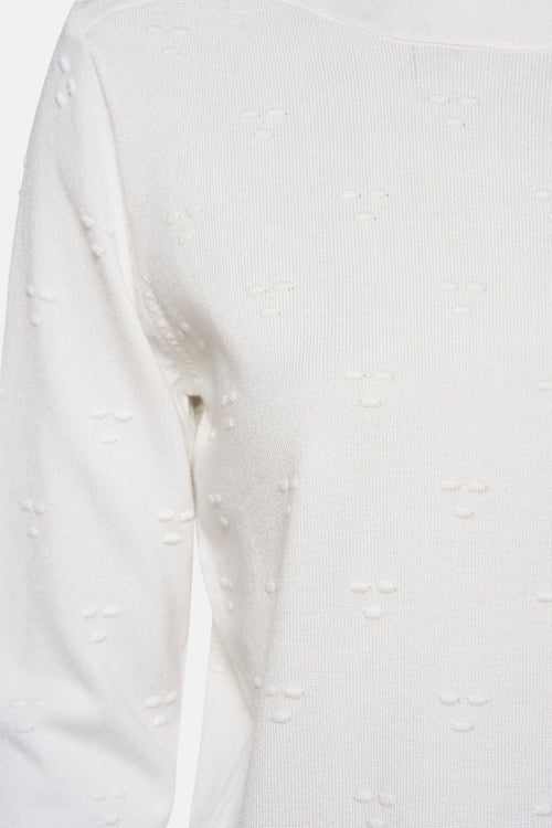 Pull col rond Écru - ZABAIONE