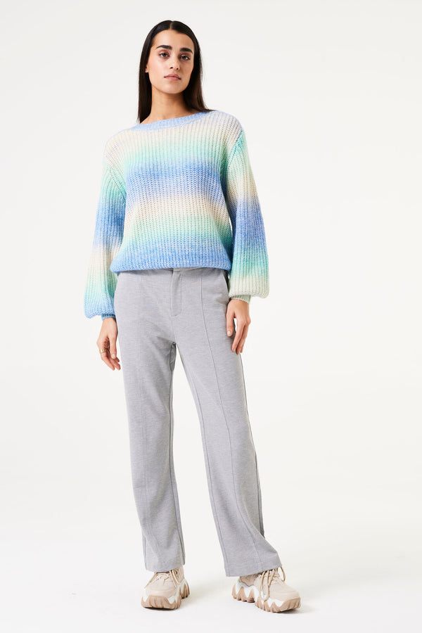 Pull col rond Bleu - GARCIA