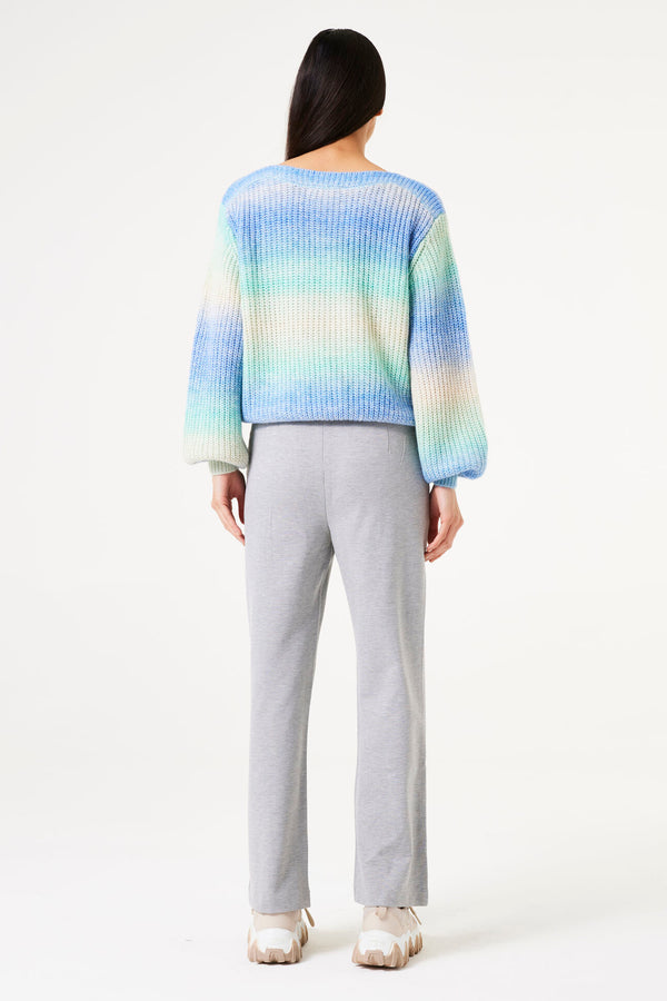 Pull col rond Bleu - GARCIA