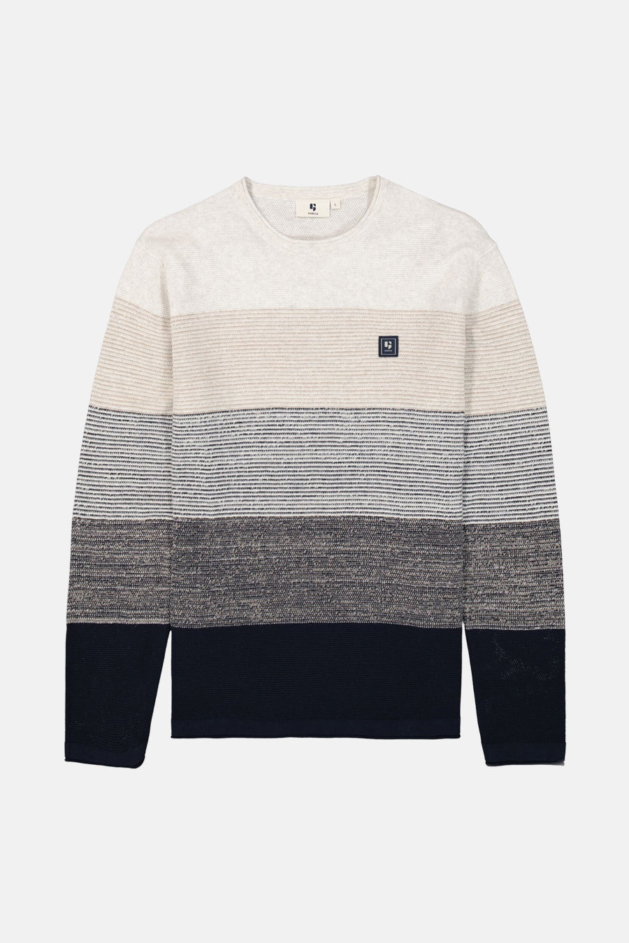 Pull col rond Bleu - GARCIA